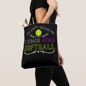 Funny Girls Softball Coach Tote Bag (Dichtbij)