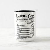 Funny Girls Weekend/Weird One Nutritional Facts Mok (Midden)