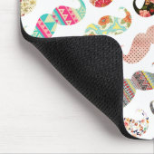 Funny Girly Colorful Pattern Mustaches Muismat (Hoek)