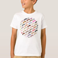 Funny Girly Colorful Pattern Mustaches