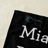 Funny Girly Diva Pink Flamingo Strandlaken (In situ)