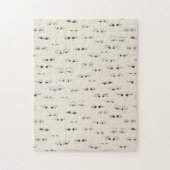 Funny Girly Eyes Drawing Legpuzzel (Verticaal)