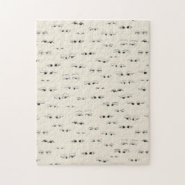 Funny Girly Eyes Drawing Legpuzzel