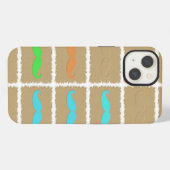 Funny Girly Mustache 3 iPhone Hoesje (Achterkant horizontaal)