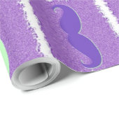 Funny Girly Mustache 4 Cadeaupapier (Rol Hoek)