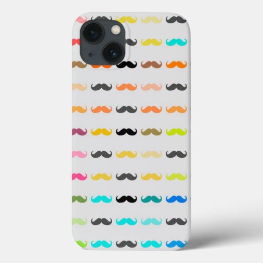 Funny Girly Mustache 4 Case-Mate iPhone Case (Achterkant)