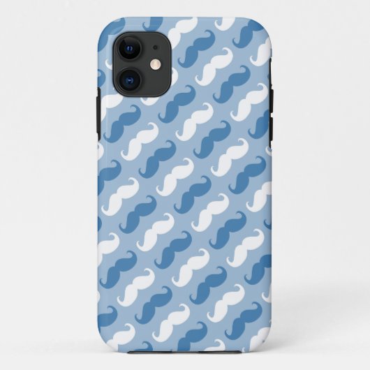 Funny Girly Mustache 7 Case-Mate iPhone Case (Achterkant)