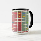 Funny Girly Mustache Mok (Voorkant rechts)