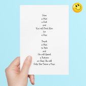 Funny Give a Man a Fish Quote Humor Fishing Joke Feestdagen Kaart