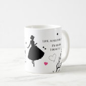 Funny Glam Quote Mug Koffiemok (Voorkant rechts)