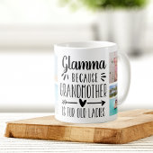 Funny Glamma Grandchildren Names & Photo Collage Koffiemok