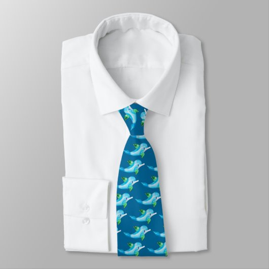 Funny glass dolphin stropdas (Gebonden)