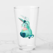 Funny Glass met Baby Donkey - Schilderen Glas (Achterkant)