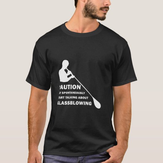 Funny GlassBlowing T-shirt (Voorkant)