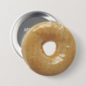Funny Glazed Donut Doughnut Button (Voorkant /achterkant)