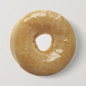Funny Glazed Donut Doughnut Button (Voorkant)