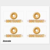 Funny Glazed Donut Lover Rechthoekige Sticker (Vel)
