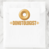 Funny Glazed Donut Lover Rechthoekige Sticker (Tas)