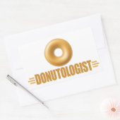 Funny Glazed Donut Lover Rechthoekige Sticker (Envelop)