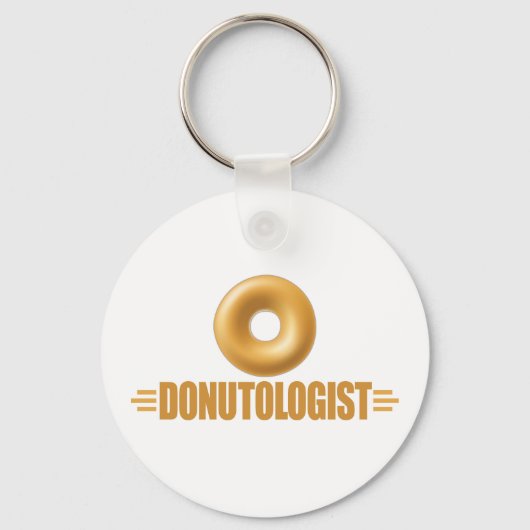 Funny Glazed Donut Lover Sleutelhanger (Voorkant)