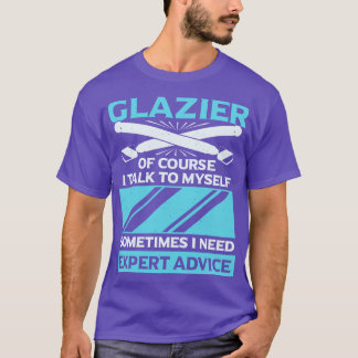 Funny Glazier Window Glass Installer Gift T-shirt