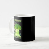 Funny Glerp Glorp Funny Alien Cat Meme Koffiemok (Voorkant links)