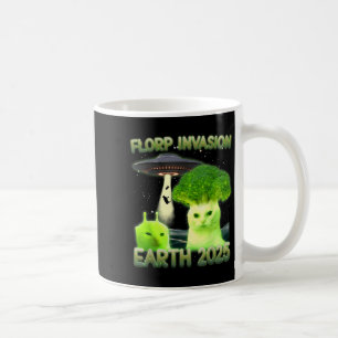Funny Glerp Glorp Funny Alien Cat Meme Koffiemok