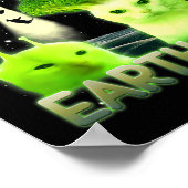 Funny Glerp Glorp Funny Alien Cat Meme  Poster (Hoek)