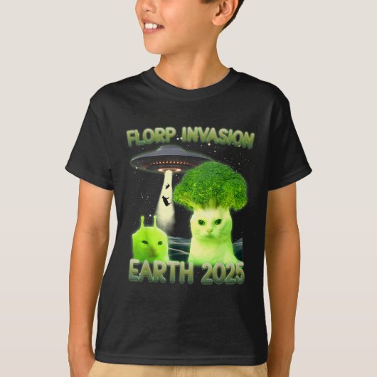Funny Glerp Glorp Funny Alien Cat Meme  T-shirt (Voorkant)
