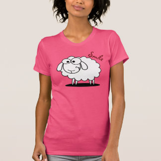 Funny glimlachend schaap t-shirt
