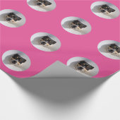Funny glimlachte hond cadeaupapier (Hoek)