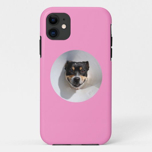 Funny glimlachte hond Case-Mate iPhone case (Achterkant)