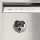 Funny glimlachte hond magneet (Insitu (Vaatwasser))