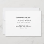 Funny Glitter Joke We hebben het nieuwe adres verp Aankondiging (Achterkant)