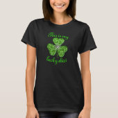 Funny Glitter Shamrock Shirt (Voorkant)