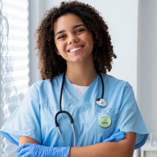 Funny Glove  (Medical Job) - ICU RN Button Flesopener