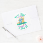 Funny Glove (Medische Klus) - Doctor Ronde Sticker (Envelop)