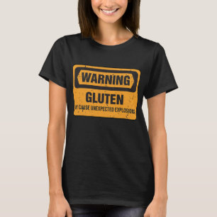 Funny Gluten Explosions Costume Gluten Free Mam T-shirt