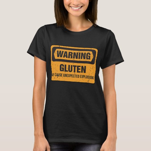 Funny Gluten Explosions Costume Gluten Free Mam T-shirt (Voorkant)