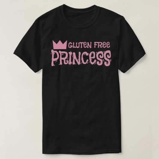 Funny Gluten Free Design Gluten Free Princess T-shirt (Design voorkant)