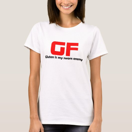 Funny Gluten Free T Shirt voor vrouwen (Voorkant)
