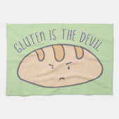Funny Gluten is de Devil Kitchen Towel Theedoek (Horizontaal)