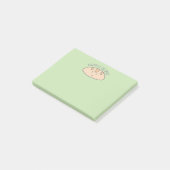 Funny Gluten is de duivel Light Green Post-it® Notes (Schuin)