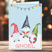 Funny Gnoel Kerstmis Gnomes Holiday Kaart