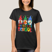 Funny Gnome 100 Days Of School Gnomes Teacher Stud T-shirt (Voorkant)