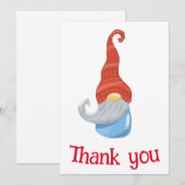 Funny gnome bedankkaart (Voorkant / Achterkant)