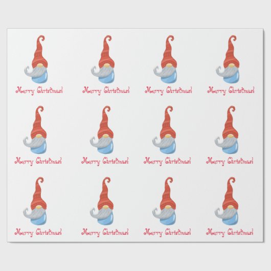 Funny gnome cadeaupapier (Vlak)