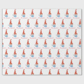 Funny gnome cadeaupapier (Vlak)