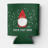 Funny gnome cartoon op maat voor kerstkoelboxxen blikjeskoeler (Voorkant)