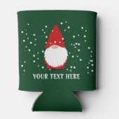Funny gnome cartoon op maat voor kerstkoelboxxen blikjeskoeler (Achterkant)